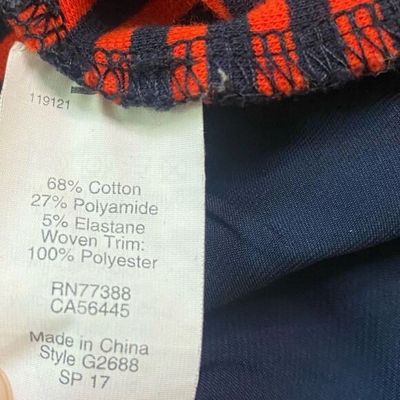 J. Crew Factory Red and Blue Striped Ruffle Hem Tank Top - Picture 7 of 8